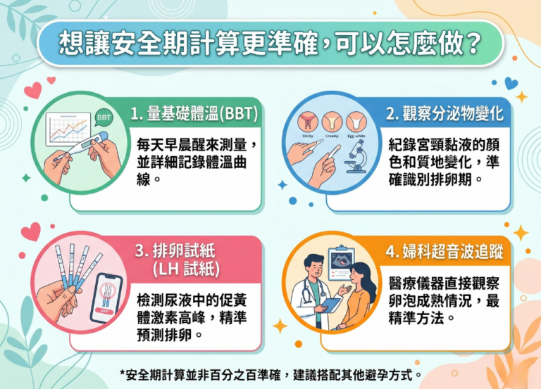 想讓安全期計算更準確,可以怎麼做?